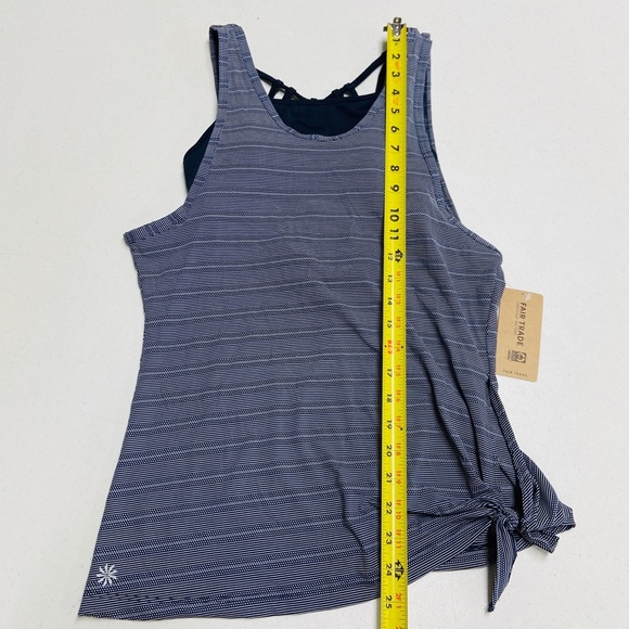 Athleta Max Out Tank Navy Blue Print NWT XXS - Picture 5 of 7